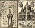 Gravure dans : Domenico Fontana, Della trasportatione dell'obelisco vaticano et delle fabriche di ... papa Sisto V...', Rome, Domenico Basa, 1590.