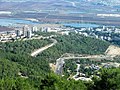 מבט על העיר נשר מהר הכרמל מאזור אוניברסיטת חיפה