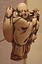 Netsuke with Hotei, 17th century, ivory, Honolulu Museum of Art.JPG