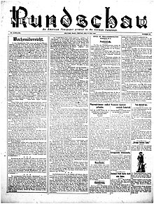 Neu England Rundschau (15 Mai 1942), přední strana.jpg