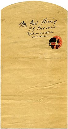 Wrapper printed in US for occupied Cuba, 1899. NewspaperWrapper1899-Cuba.jpg