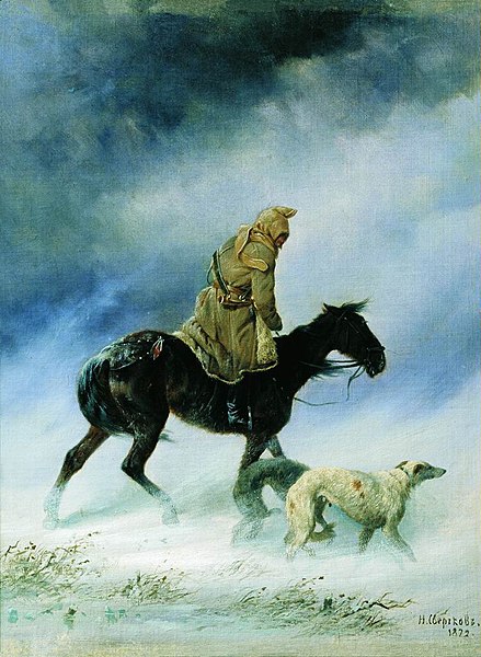 File:Nikolai Sverchkov - The Hunter Caught in a Snowstorm.jpg