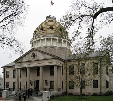 Norfolk County Courthouse, Dedham, Massachusetts, site of the second trial