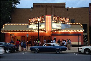 The Norwalk Theatre movie theater in Norwalk, Ohio, United States