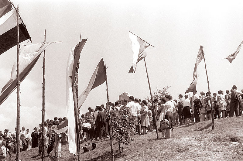 File:Odkritje spomenika 320 padlim borcem na Graški Gori 1961 (2).jpg