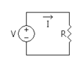 Ohm's law with a voltage source