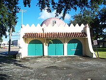 A building with Moorish features