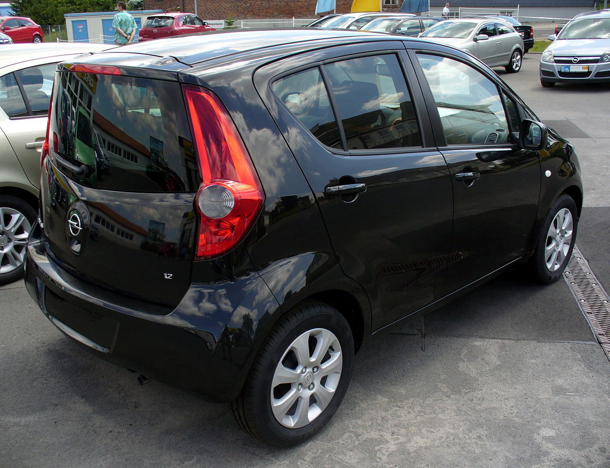 File:Opel Agila B 1.2 Edition Glutrot.JPG - Wikimedia Commons