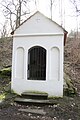 English: Overview of Saint John of Nepomuk Chapel in Libuše valley in Třebíč. Čeština: Pohled na kapličku sv. Jana Nepomuckého v Libušině údolí.