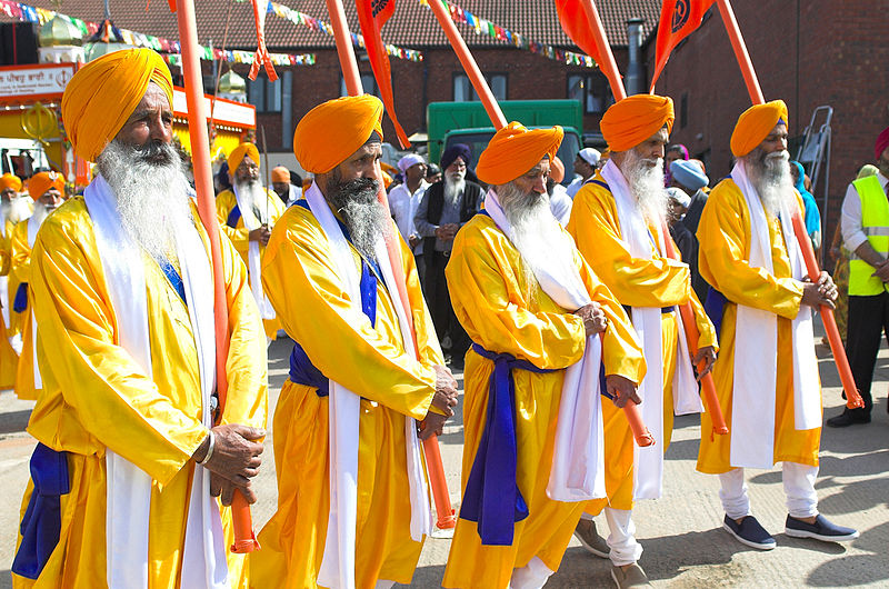 File:Panj Pyare, leading a procession.jpg