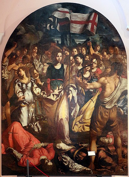 File:Paolo finoglio, Martirio di Sant'Orsola e le compagne, 01.jpg