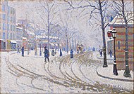 Snow, Boulevard de Clichy, Paris (1886), Minneapolis Institute of Art