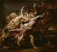 『レウキッポスの娘たちの略奪』1610年-1611年頃 オスロ国立美術館所蔵