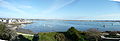 Vue panoramique de la Petite mer de Gâvres vue de la table d'orientation de Port-Louis.