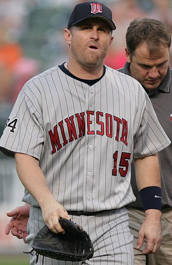 Nevin with the Twins in 2006