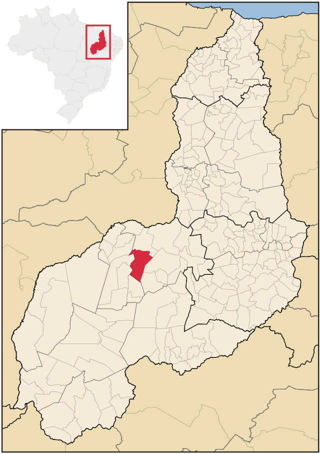 Localização de Canavieira no Piauí