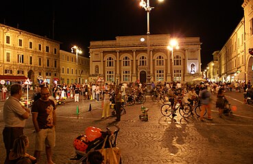 The Piazza del Popolo by night.