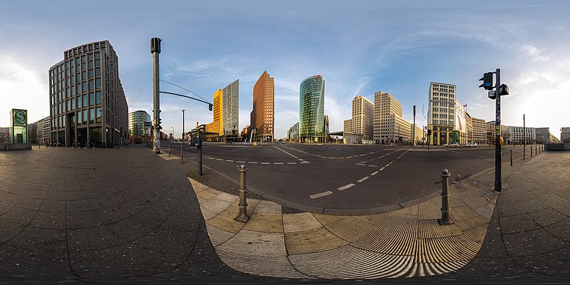 File:Potsdamer Platz, Berlin, 360x180, 160403, ako.jpg