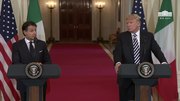 Datei:Präsident Trump veranstaltet eine gemeinsame Pressekonferenz mit dem Premierminister der italienischen Republik.webm