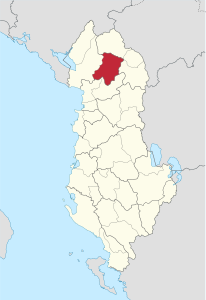 District de Pukë - Localisation