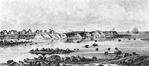 «Село Пялица». С картины художника Редера. 1837 год