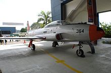 A retired RSAF T-33A 364 on static display RSAF T-33 Shooting Star.jpg