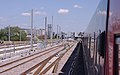 2014-04-05 Approaching Reading railway station from the west.