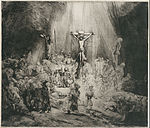 Rembrandt Harmensz. van Rijn - Christ Crucified Between the Two Thieves ("The Three Crosses") - Google Art Project.jpg