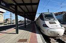 Alvia high-speed train in León