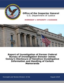 Report of Investigation of Former Federal Bureau of Investigation Director James Comey's Disclosure of Sensitive Investigative Information and Handling of Certain Memoranda.pdf
