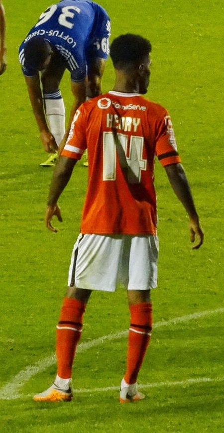 Rico Henry, Walsall FC footballer, Bescot Stadium, September 2015.jpg