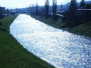 Slatina river in Zvolen