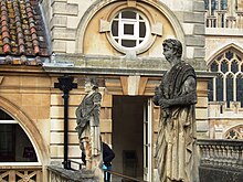 Statues on the terrace Romanbathsstatues.JPG