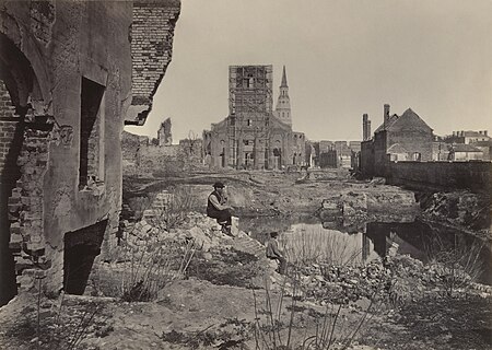 Ruins in Charleston, South Carolina in the American Civil War