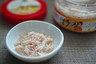 Saeu-jeot Salted and fermented small shrimp in Korean cuisine