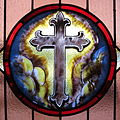 * Nomination a stained glass window in an Ohio church hall depicting a Christian cross --Nheyob 12:51, 24 November 2020 (UTC)  Support Good quality. --Tagooty 15:46, 25 November 2020 (UTC) * Promotion {{{2}}}