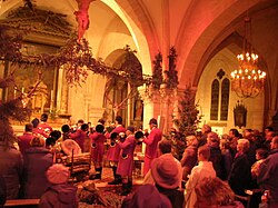 Messe de la Saint-Hubert à Arc-en-Barrois.