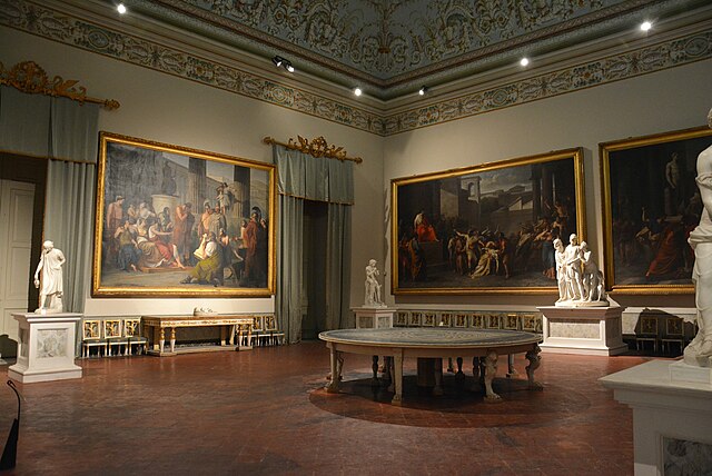 The Camuccini Hall, Palace of Capodimonte, designed by Giovanni Antonio de Medrano