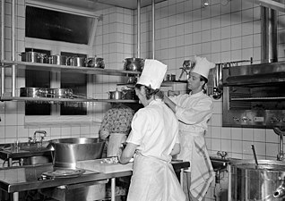 Restaurang La Rondes kök 1952.