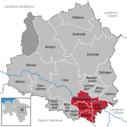 Samtgemeinde Flotwedel - Carte