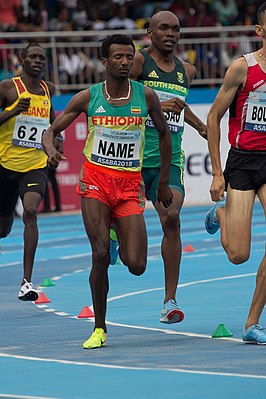 Самуэль Тефера на Чемпионате Африки по лёгкой атлетике 2018 года