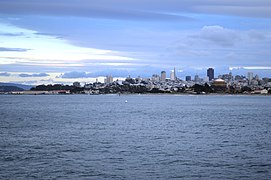 San Francisco from Torpedo Wharf in the evening