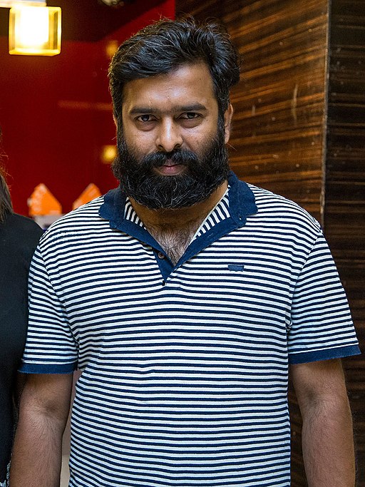 Santhosh Narayanan and his Wife at ‘Kadugu’ Movie Premiere (cropped)