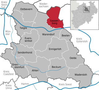 Sassenberg Town in North Rhine-Westphalia, Germany