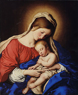 Madonna and Child by Sassoferrato, 17th century