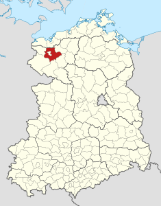 Districtul Schwerin-Land - Locație
