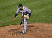 Sean Green while pitching for the MLB's New York Mets. Sean Green.jpg