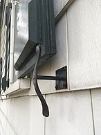 Shutter tieback holding a window shutter open. Edgar Allan Poe Cottage. Shutter detail.jpg