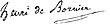 signature de Henri de Bornier