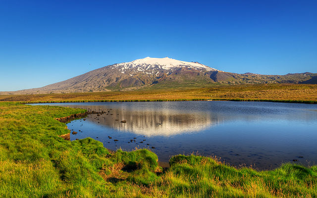 Snæfell in Iceland, where according to Barðar saga, Barðr Snæfellsáss became an áss who was worshipped in the region and protected those who lived the
